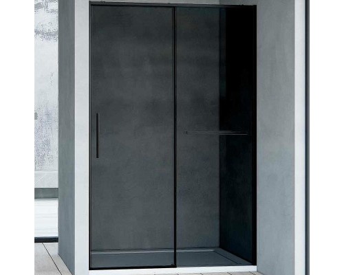 Душевая дверь Vincea Slim Soft 120 VDS-1SS120CGB профиль Черный стекло тонированное