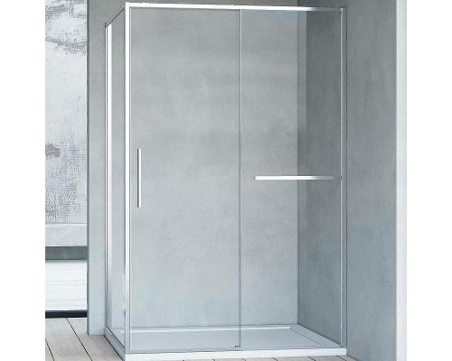 Душевой уголок Vincea Slim Soft 140x80 VSR-1SS8014CL профиль Хром стекло прозрачное