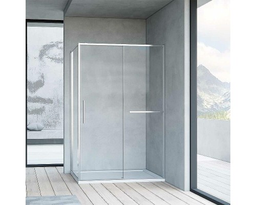 Душевой уголок Vincea Slim Soft 140x80 VSR-1SS8014CL профиль Хром стекло прозрачное