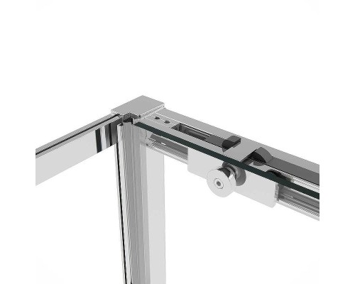 Душевой уголок Vincea Slim Soft 140x80 VSR-1SS8014CL профиль Хром стекло прозрачное