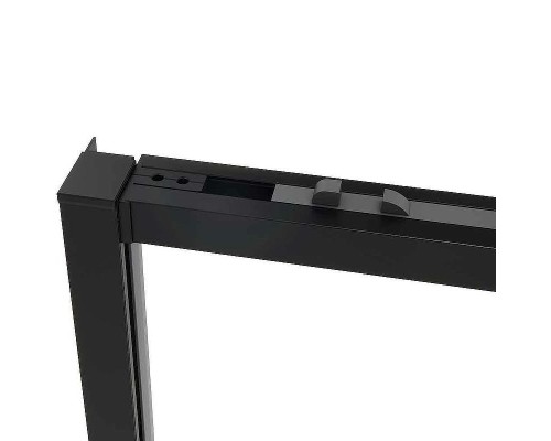 Душевой уголок Vincea Slim Soft 110x90 VSR-1SS9011CLB профиль Черный стекло прозрачное