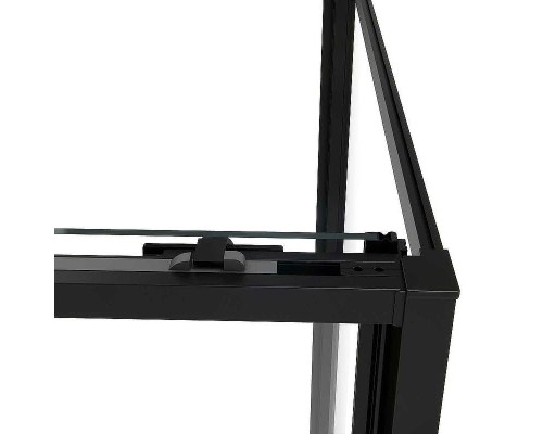 Душевой уголок Vincea Slim Soft 130x90 VSR-1SS9013CLB профиль Черный стекло прозрачное