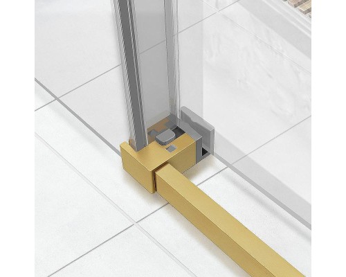 Душевой уголок Vincea Slim Soft 130x90 VSR-1SS9013CLG профиль Брашированное золото стекло прозрачное