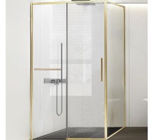 Душевой уголок Vincea Slim Soft 150x90 VSR-1SS9015CLG профиль Брашированное золото стекло прозрачное