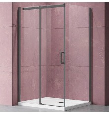 Душевой уголок Vincea Slim Soft 110x80 VSR-1SS8011CLG профиль Брашированное золото стекло прозрачное