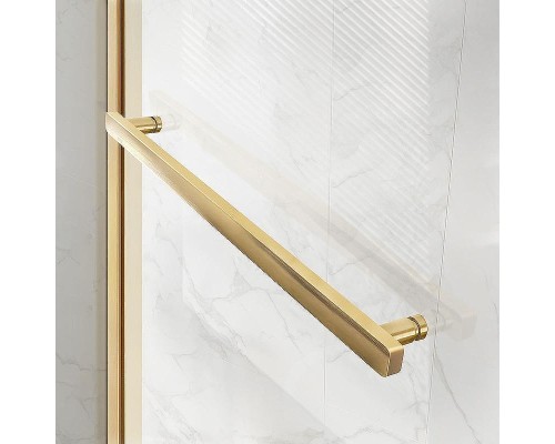 Душевой уголок Vincea Slim Soft 120x80 VSR-1SS8012CLG профиль Брашированное золото стекло прозрачное