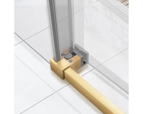 Душевой уголок Vincea Slim Soft 120x80 VSR-1SS8012CLG профиль Брашированное золото стекло прозрачное