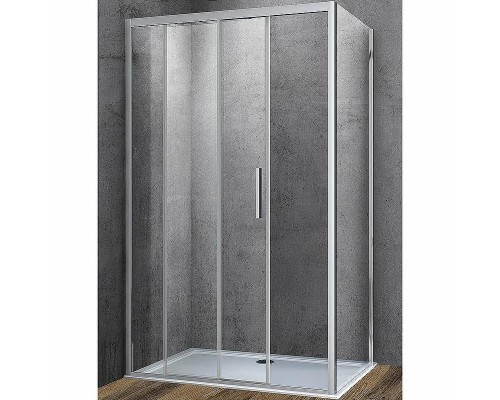 Душевой уголок Vincea Soft 150х100 VSR-3SO1015CL профиль Хром стекло прозрачное