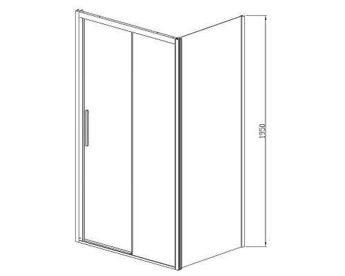 Душевой уголок Vincea Soft 150х100 VSR-3SO1015CL профиль Хром стекло прозрачное