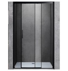 Душевая дверь Vincea Soft 130 VDS-3SO130CLB профиль Черный стекло прозрачное