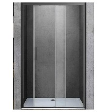 Душевая дверь Vincea Soft 130 VDS-3SO130CLGM профиль Вороненая сталь стекло прозрачное