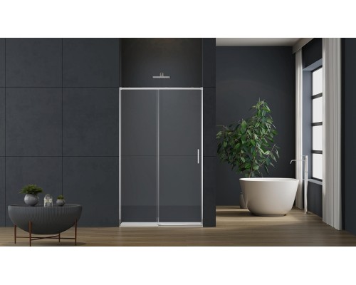 Душевая дверь Vincea Soft 2 130 VDS-3SO2130CL профиль Хром стекло прозрачное