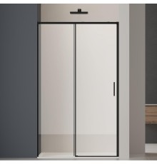 Душевая дверь Vincea Soft 2 100 VDS-3SO2100CLB профиль Черный стекло прозрачное