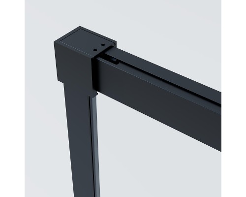 Душевая дверь Vincea Soft 2 100 VDS-3SO2100CLB профиль Черный стекло прозрачное