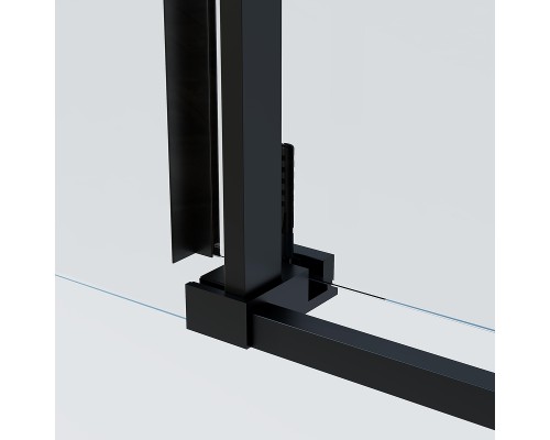 Душевая дверь Vincea Soft 2 100 VDS-3SO2100CLB профиль Черный стекло прозрачное