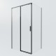 Душевой уголок Vincea Soft 2 120x80 VSR-3SO28012CLB профиль Черный стекло прозрачное