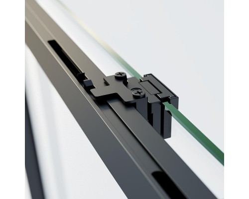 Душевой уголок Vincea Soft 2 140x80 VSR-3SO28014CLB профиль Черный стекло прозрачное