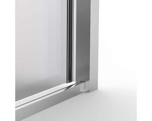 Душевая дверь Vincea Stella 120 VDS-1ST120GSGM профиль Вороненая сталь стекло янтарь