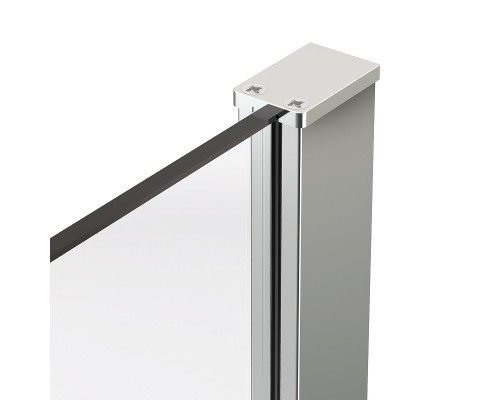 Душевой уголок Vincea Stella 130х100 VSR-1ST1013CLB профиль цвет Черный стекло прозрачное