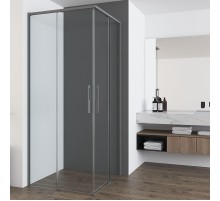 Душевой уголок Vincea Ultima 80х90 VSS-7UL8090CLGM профиль Вороненая сталь стекло прозрачное