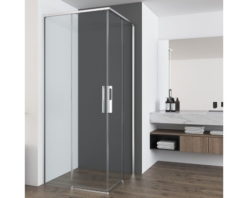 Душевой уголок Vincea Ultima 90х100 VSS-7UL9010CL профиль Хром стекло прозрачное