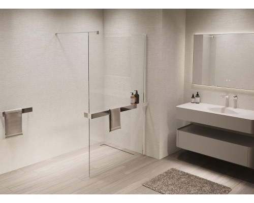 Душевая перегородка Vincea Walk in 110 VSW-1HR110CL профиль цвет Хром стекло прозрачное