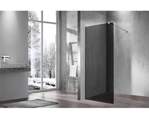 Душевая перегородка Vincea Walk-In 90 VSW-1H900CG профиль Хром стекло тонированное