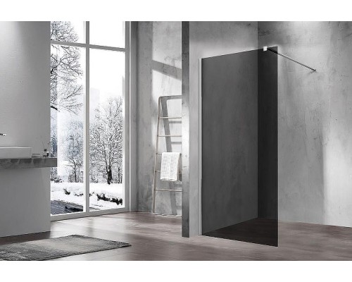 Душевая перегородка Vincea Walk-In 100 VSW-1H100CG профиль Хром стекло тонированное