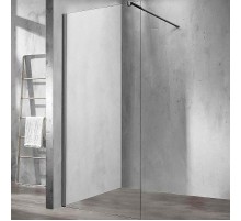 Душевая перегородка Vincea Walk-In 120 VSW-1H120CLGM профиль Вороненая сталь стекло прозрачное