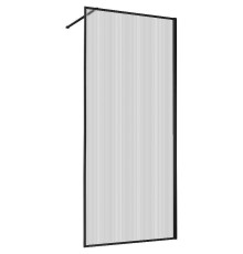 Душевая перегородка Vincea Walk-In 80 VSW-1HP800FLB профиль Черный матовый стекло рифленое