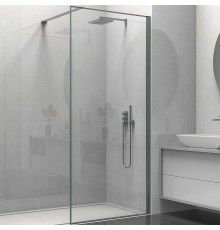 Душевая перегородка Vincea Walk-In 90 VSW-1HS900CLGM профиль Вороненая сталь прозрачное