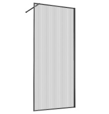 Душевая перегородка Vincea Walk-In 100 VSW-1HP100FLGM профиль Вороненая сталь стекло рифленое