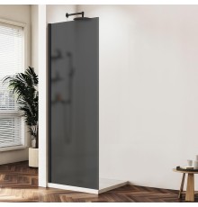 Душевая перегородка Vincea Walk in WS 90 VSW-1HWS900GFB профиль цвет Черный стекло матовое тонированное
