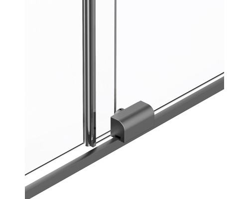 Душевая перегородка Vincea Walk in WSL 120 VSW-1WSL120CGGM профиль цвет Вороненая сталь стекло тонированное