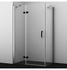 Душевой уголок WasserKRAFT Aller 120х100 L 10H10LBLACK MATT профиль Хром матовый стекло прозрачное