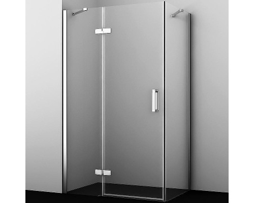 Душевой уголок WasserKRAFT Aller 120х100 L 10H10LWHITE профиль Хром стекло прозрачное