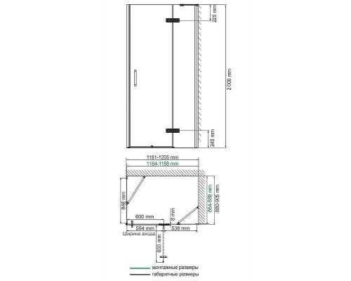 Душевой уголок WasserKRAFT Aller 120х90 R 10H07RWHITE профиль Хром стекло прозрачное