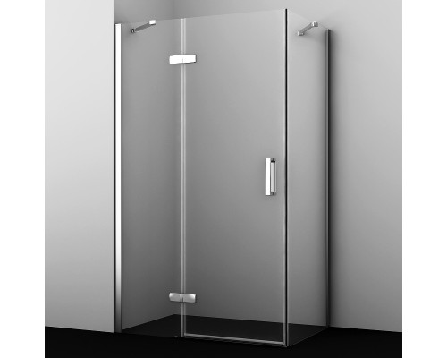 Душевой уголок WasserKRAFT Aller 120х100 L 10H10L профиль Хром стекло прозрачное