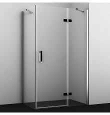 Душевой уголок WasserKRAFT Aller 120х100 R 10H10RBLACK MATT профиль Хром матовый стекло прозрачное