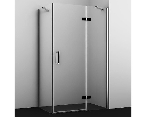 Душевой уголок WasserKRAFT Aller 120х80 R 10H06RBLACK MATT профиль Хром матовый стекло прозрачное