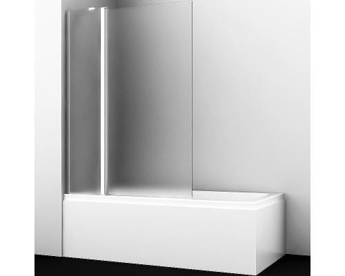 Шторка на ванну WasserKRAFT Berkel 110 L 48P02-110 LM профиль Хром стекло матовое