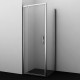 Душевой уголок WasserKRAFT Berkel 80x90 48P28 профиль Хром стекло прозрачное