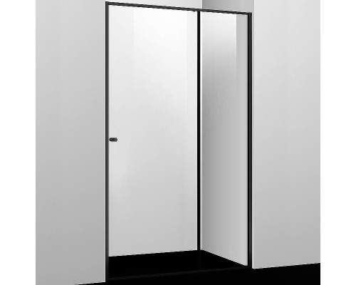 Душевая дверь WasserKRAFT Dill 120 61S05 профиль Черный матовый стекло прозрачное