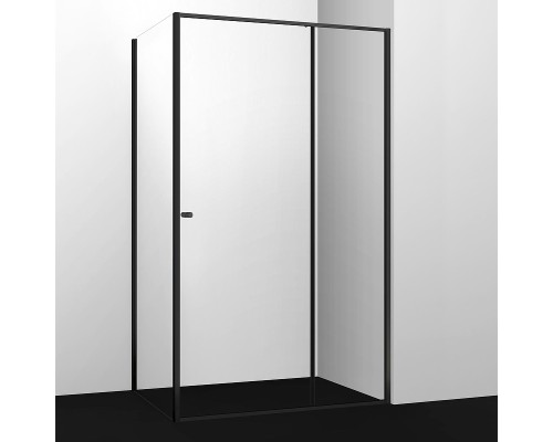 Душевой уголок WasserKRAFT Dill 110x80 61S14 профиль Черный матовый стекло прозрачное