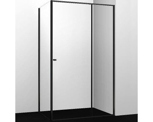 Душевой уголок WasserKRAFT Dill 110x80 61S14 профиль Черный матовый стекло прозрачное