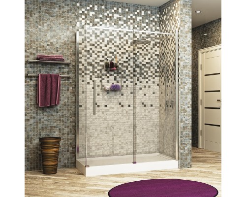 Душевой уголок WasserKRAFT Dinkel 130x100 58R34 профиль Хром стекло прозрачное