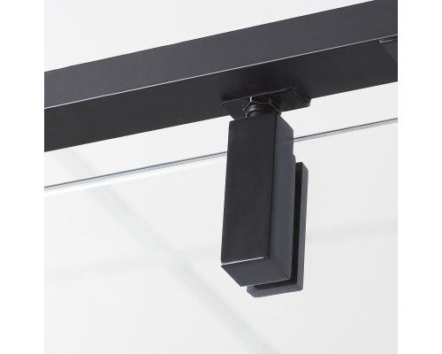 Душевой уголок WasserKRAFT Elbe 120x100 74P10 профиль Черный матовый стекло прозрачное