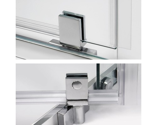 Душевой уголок WasserKRAFT Leine 100х100 35P38 профиль Хром стекло прозрачное