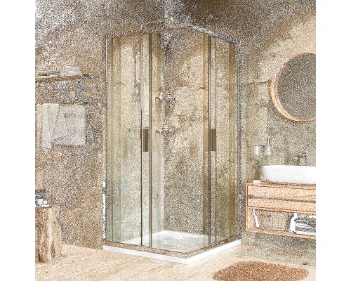 Душевой уголок WasserKRAFT Lippe 80x80 45S02 профиль Хром стекло прозрачное