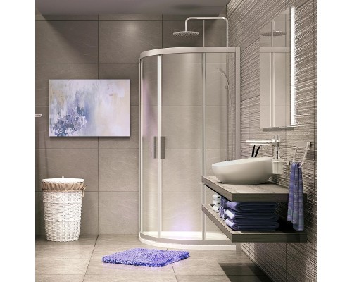 Душевой уголок WasserKRAFT Lippe 80x80 45S00 профиль Хром стекло прозрачное